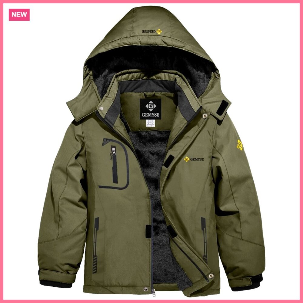Waterproof Ski Snow Jacket Windproof Winter Coat with Hood